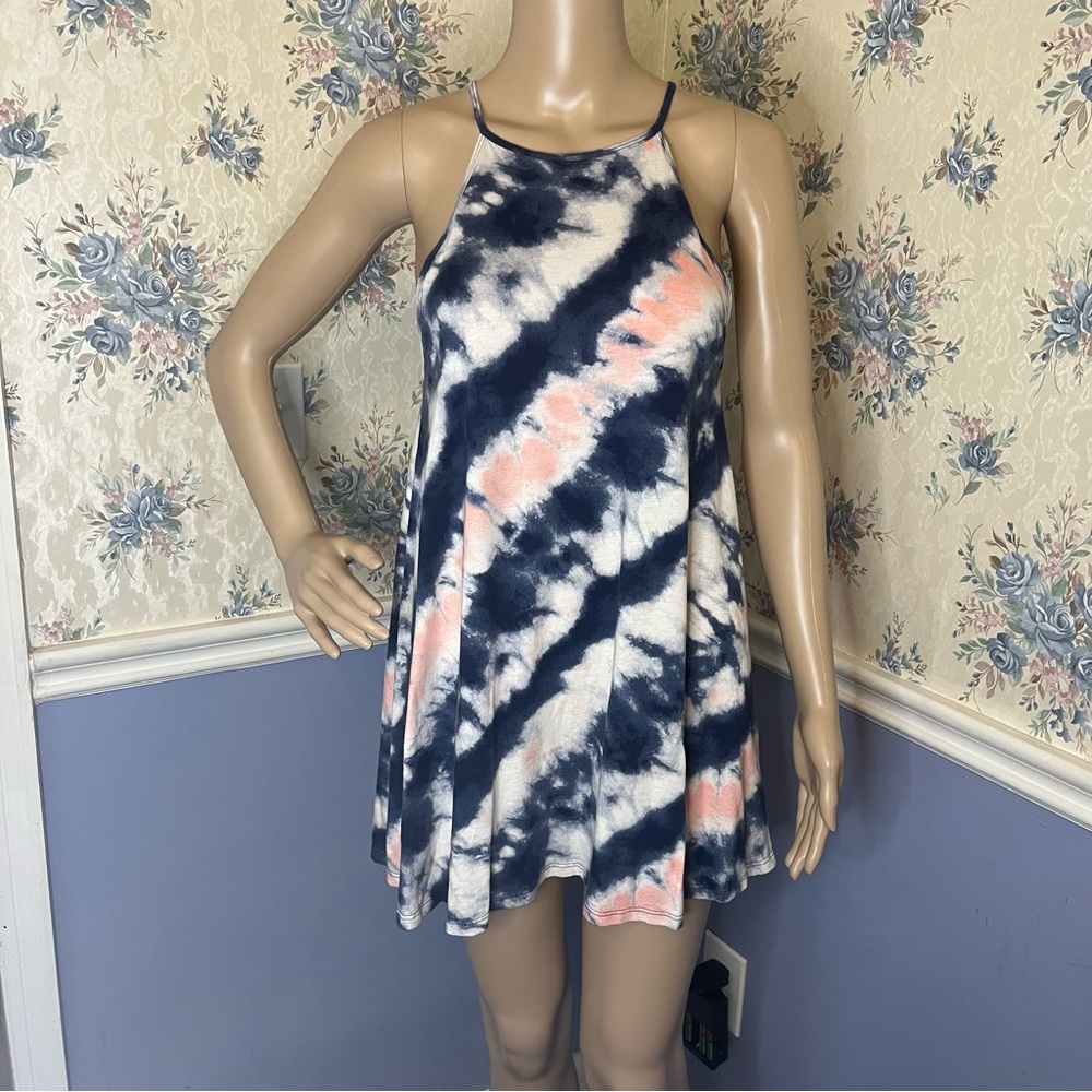 Billabong Sing Along Tie Dye High Neck SunDress, Size S